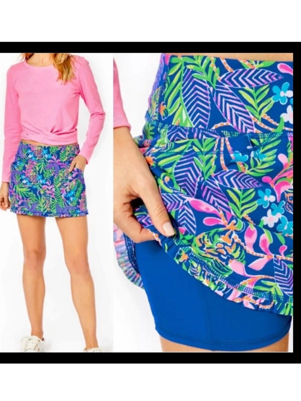 Lilly Pulitzer upf +50 Luxletic Anika skort  MEDIUM UPF50+